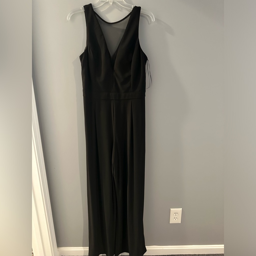Black mesh jumpsuit worn once